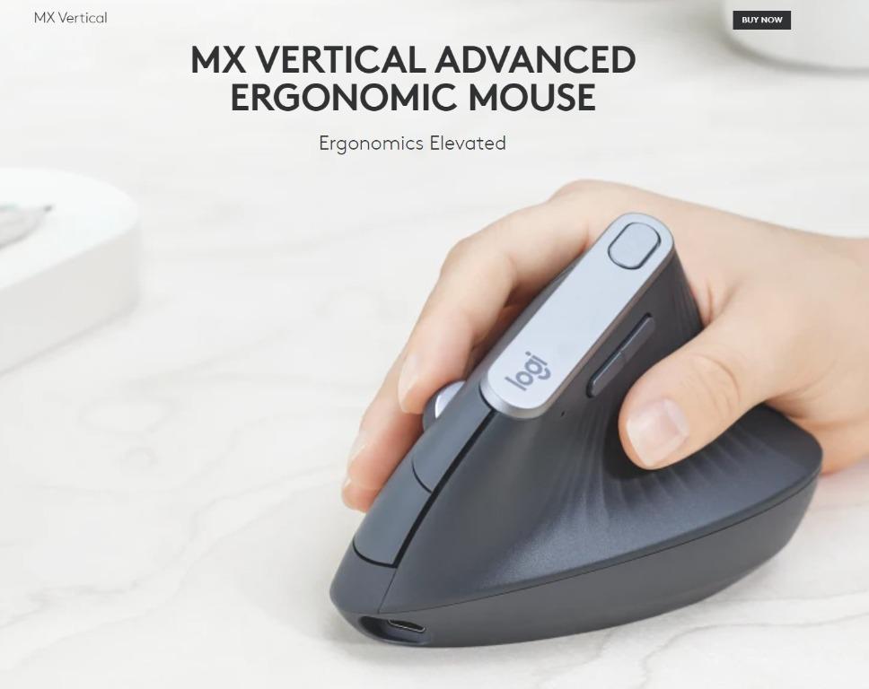 LOGITECH MX Vertical Wireless Mouse – Advanced Ergonomic Design, Computers  & Tech, Parts & Accessories, Mouse & Mousepads on Carousell