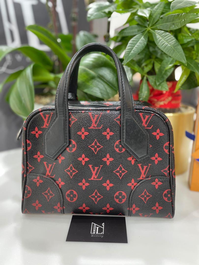 Louis Vuitton Black And Red Monogram Infrarouge Dora Soft BB