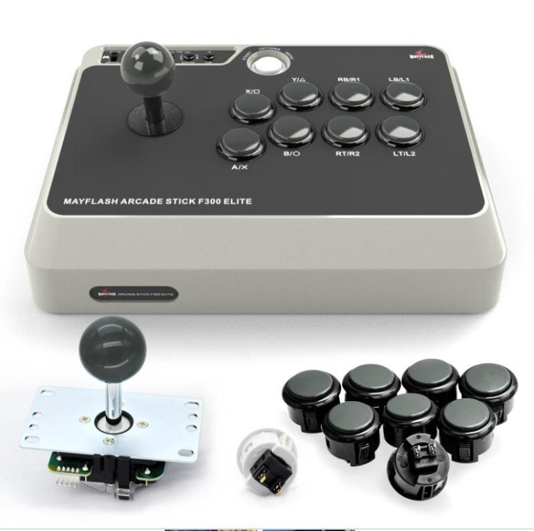 Mayflash f300 arcade fight stick joystick for ps4 ps3 xbox one xbox 360 pc switch neogeo mini discount