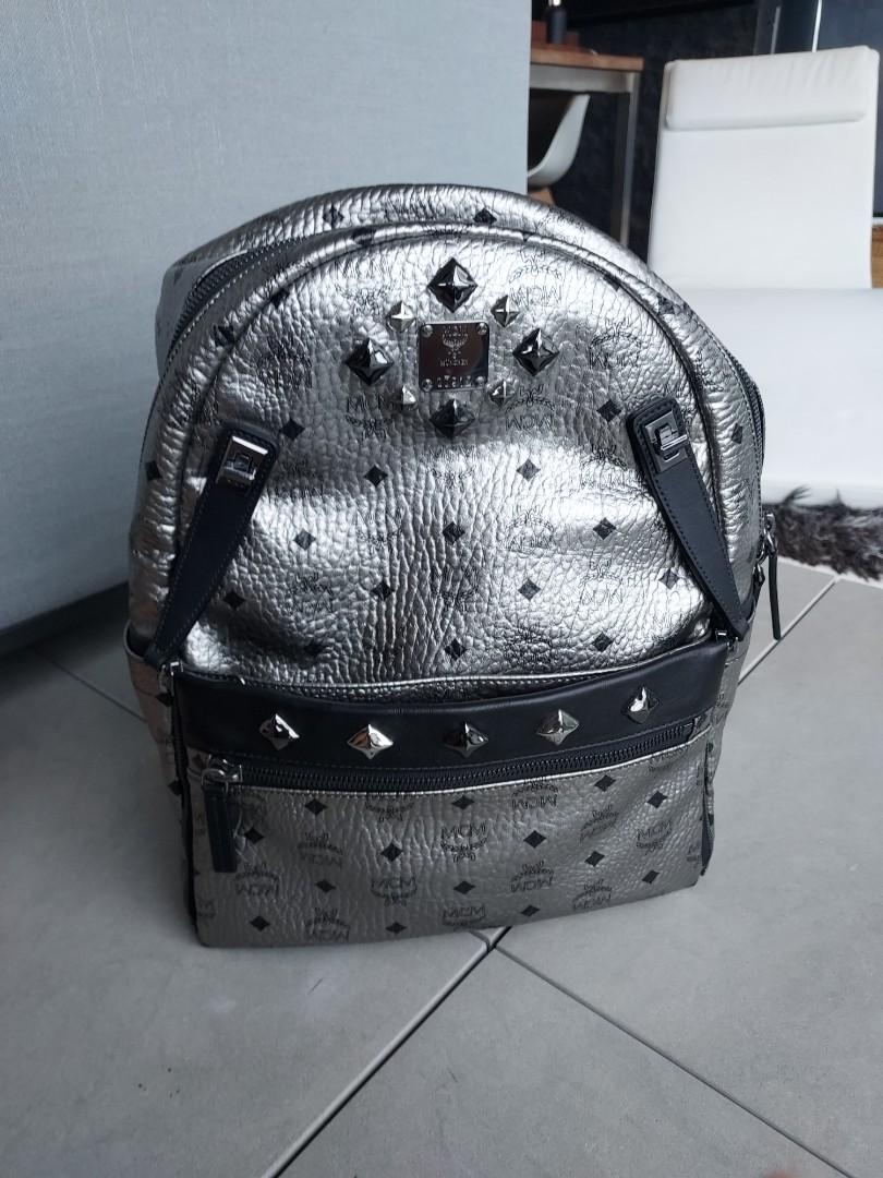 Mcm backpack front studs hot sale