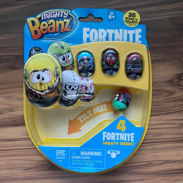 Mighty Beanz Epic Games Fortnite 4 Pack New Sealed Unopened 1 Random Pack 