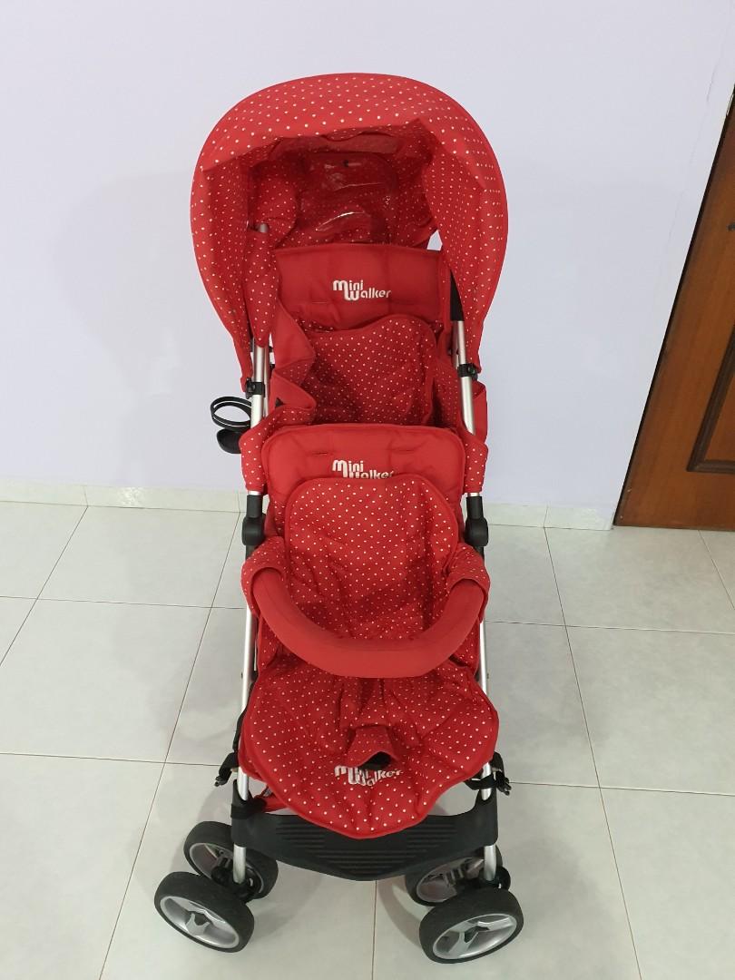 Mini walker double stroller clearance