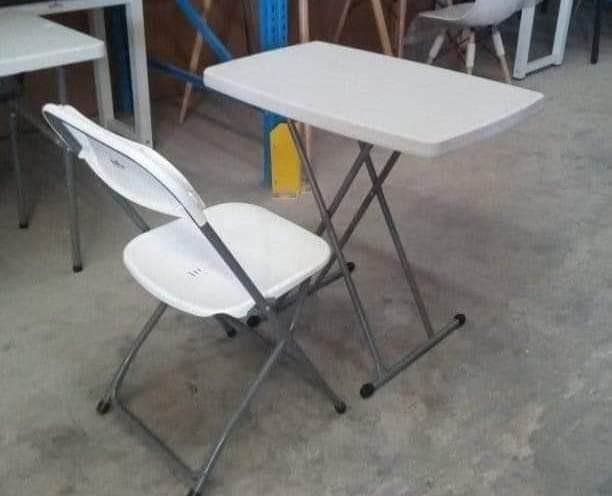 Minimalist Folding Table MultiPurpose (Category: Tables & Sets) located in Quezon City. Submitted by mf143 (Listing ID 1089126883, Image 1). Description: Working/Study/MutliPyrpose Table High Quality, branded folding Table & Chair Same day Shipping Personal Table- 1,100 Carnation folding chair- 870.