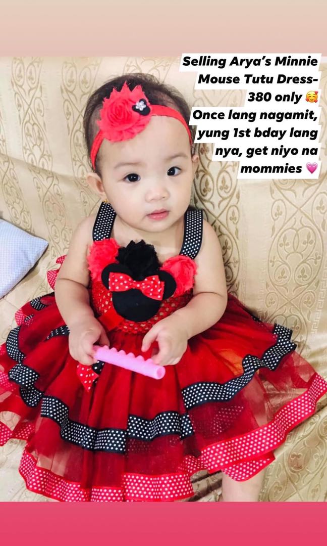 Minnie mouse dress clearance for 1 year old
