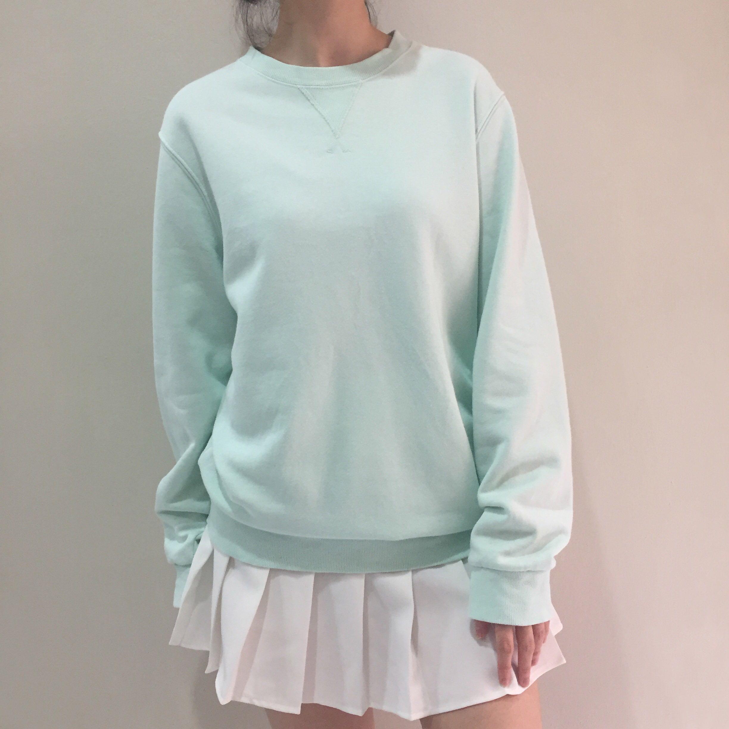 Mint green oversized sweatshirt Clearance