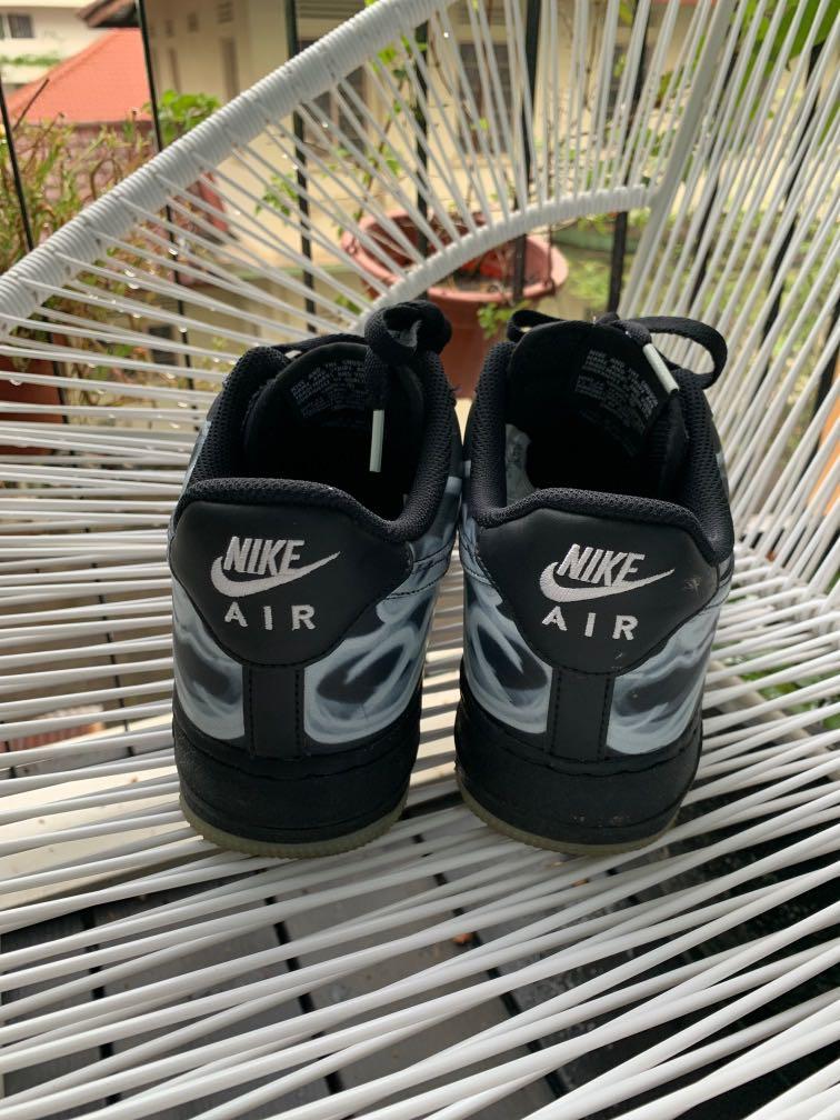 Nike AF1 Skeleton Black