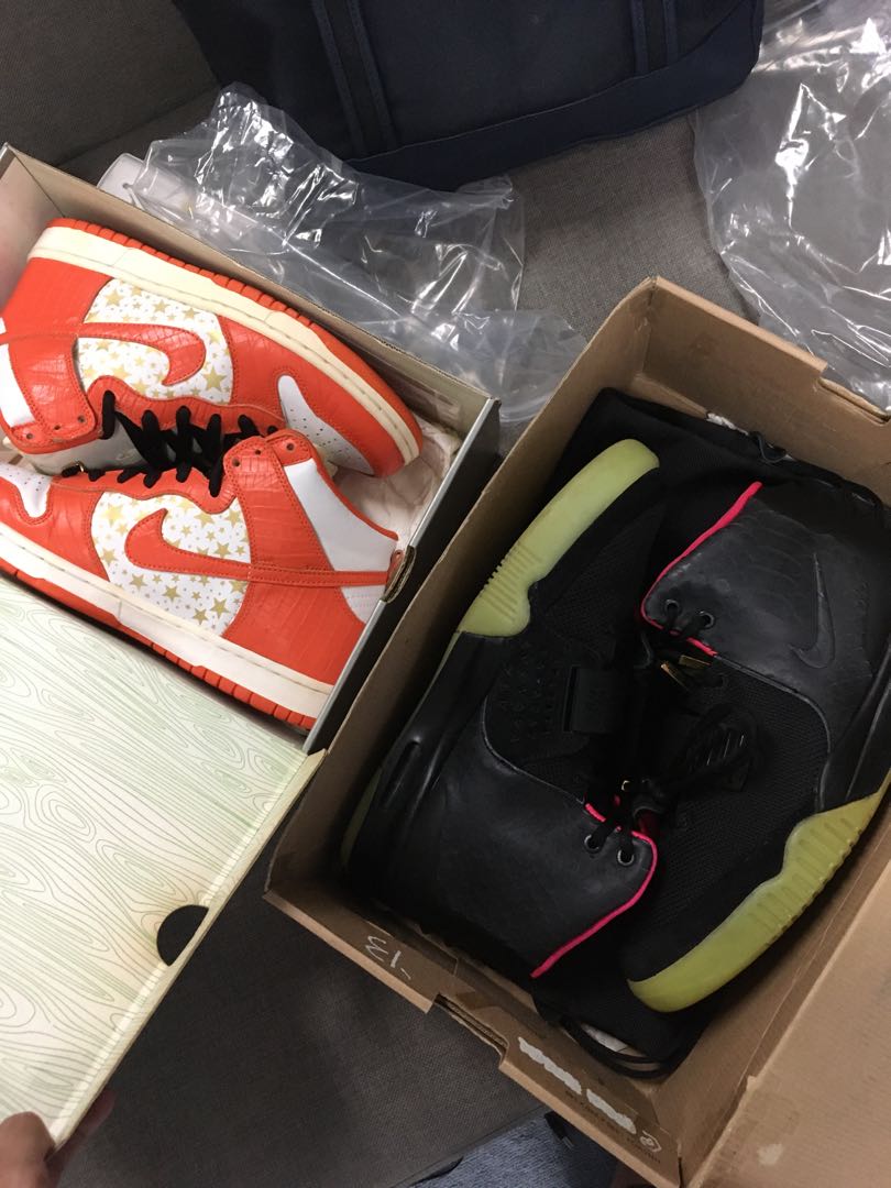 nike air yeezy solar red