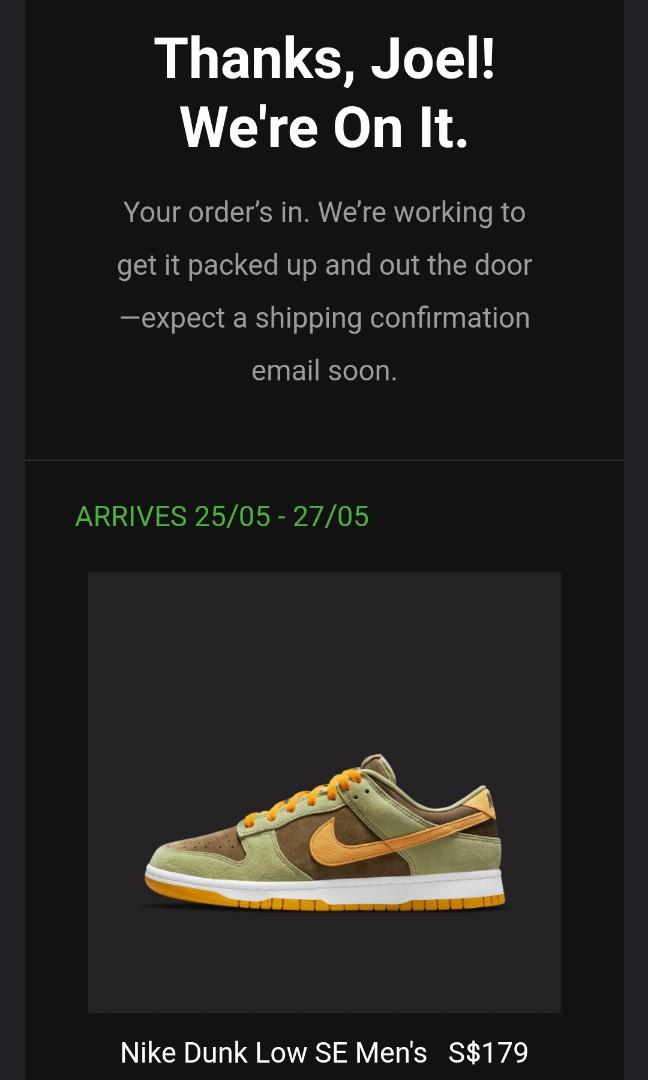 dunk low olive brown orange