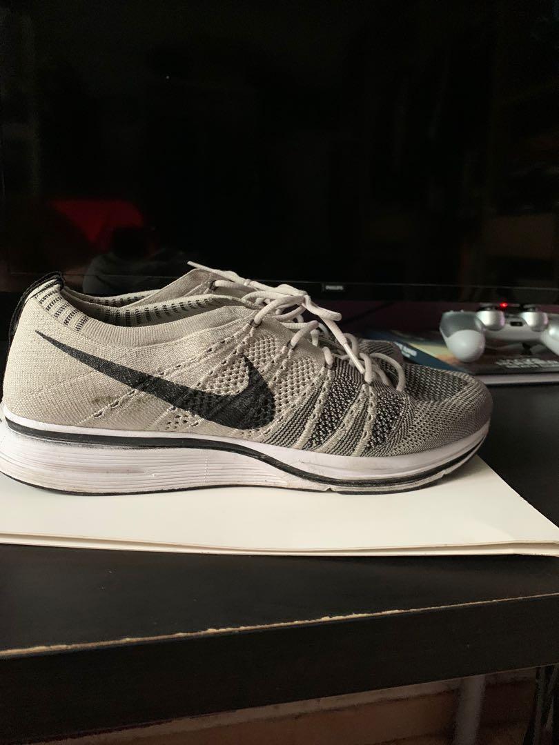 Nike Flyknit Trainer Pale Grey US 10.5 Men s Fashion Footwear Sneakers on Carousell