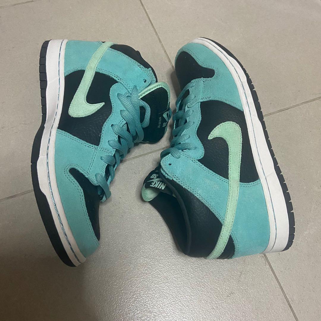 Nike SB Sea Crystal Tiffany Blue Mid Skateboarding Sneaker US7.5