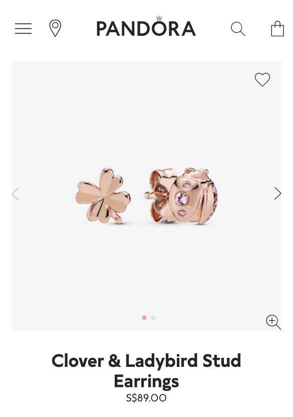 Pandora ladybird store earrings