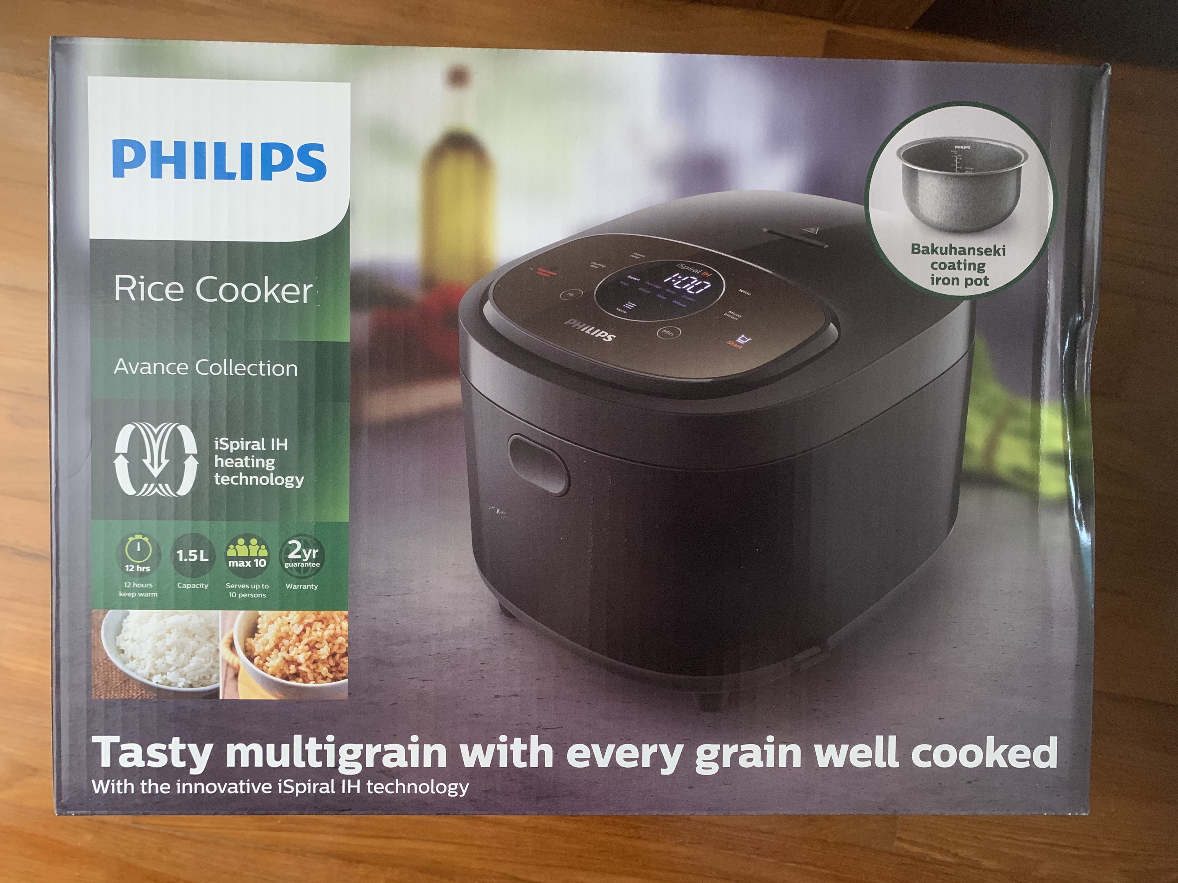 Philips HD4528 Avance Collection IH Rice Cooker, TV & Home Appliances