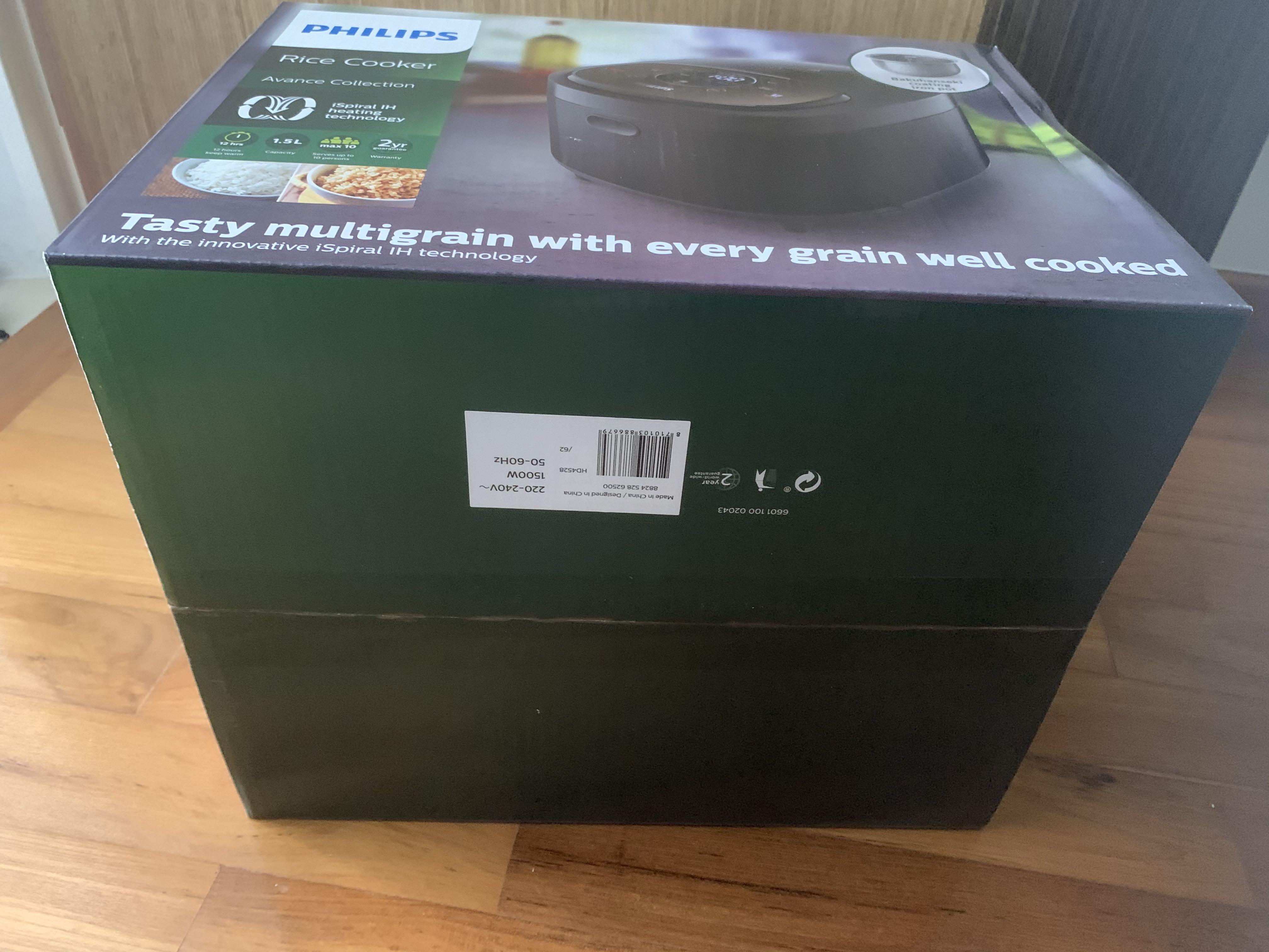 Philips HD4528 Avance Collection IH Rice Cooker, TV & Home Appliances