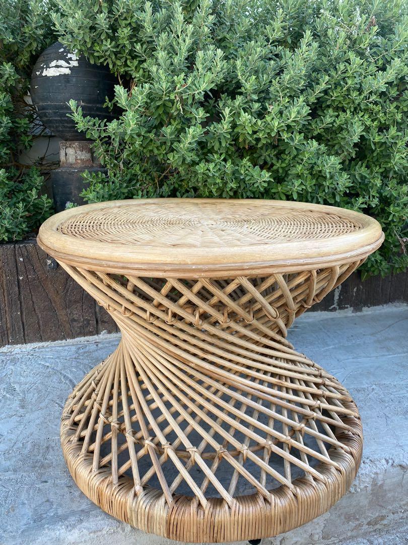 Wicker center clearance table