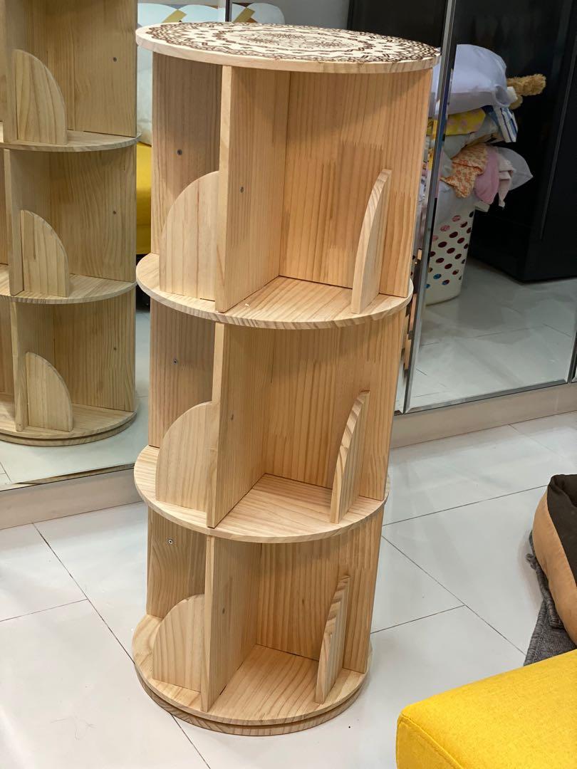 Revolving Book Shelf, Furniture & Home Living, Furniture, Shelves ...