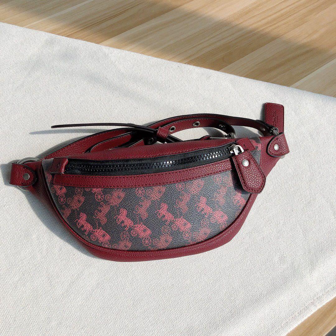 Coach rivington belt deals bag with coach print