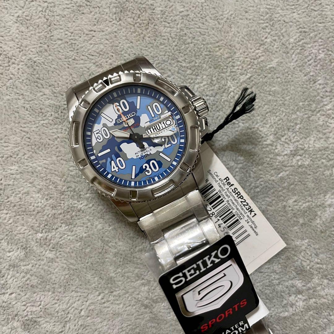 Seiko sports 5 hotsell automatic 24 jewels