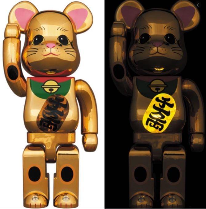 現貨sell Bearbrick Be Rbrick 1000 招財貓昇運發光 玩具 遊戲類 玩具 Carousell