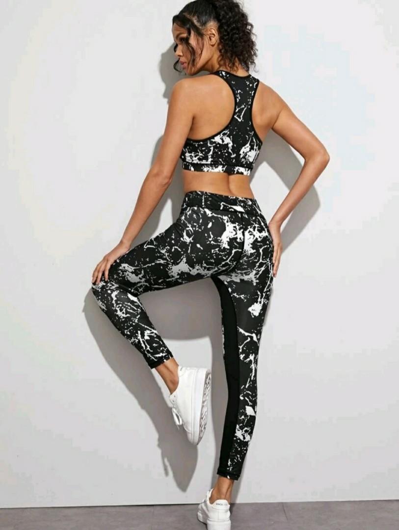 SHEIN - SPORTS BRA \u0026 LEGGINGS SET 