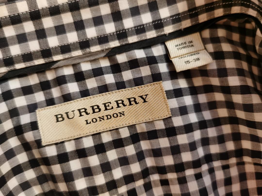 Shirt kemeja Burberry london original size Xs, Fesyen Pria, Pakaian ,  Atasan di Carousell