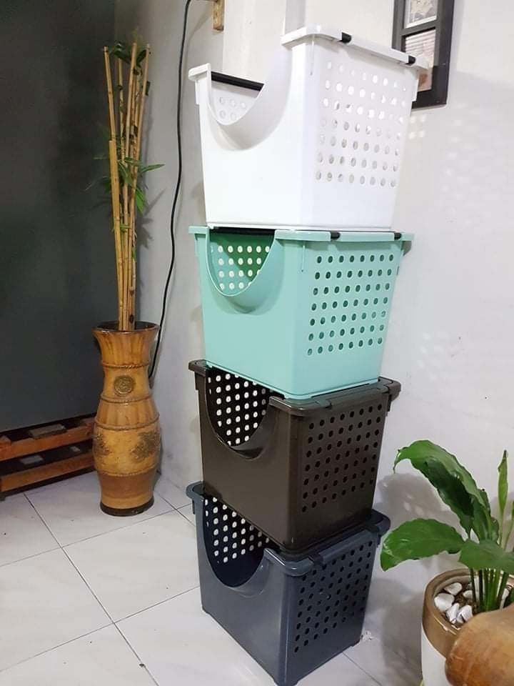 Laundry online basket stackable