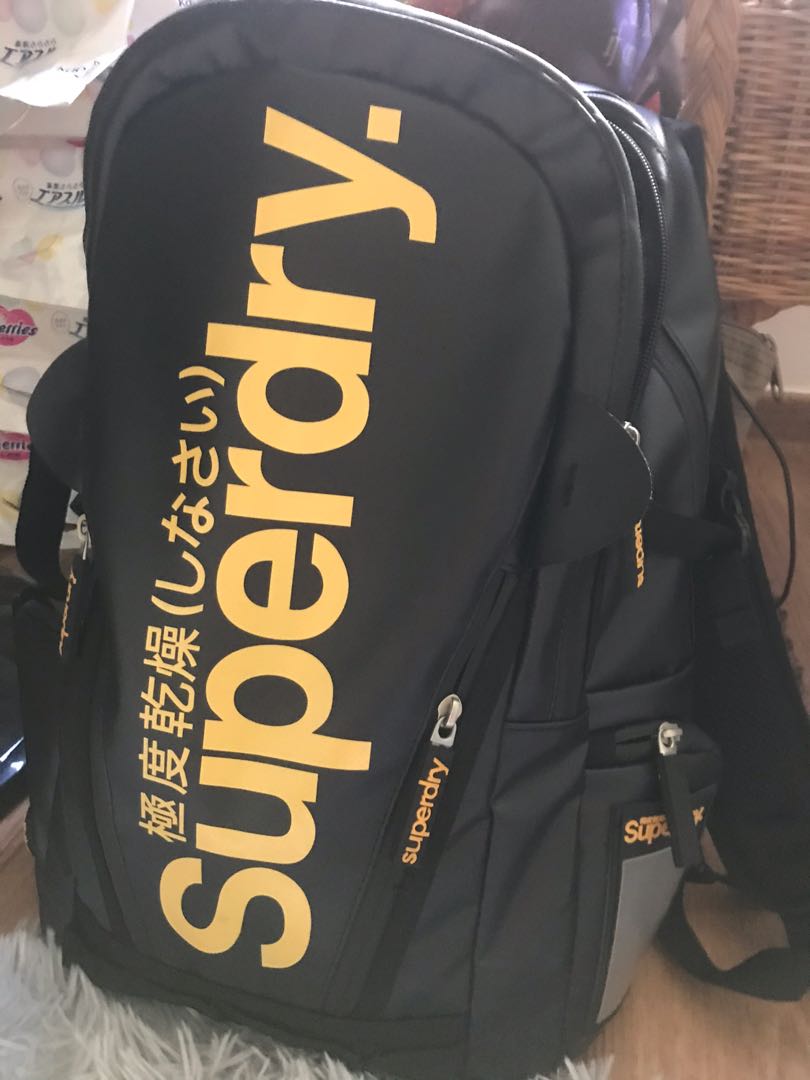 superdry backpack yellow