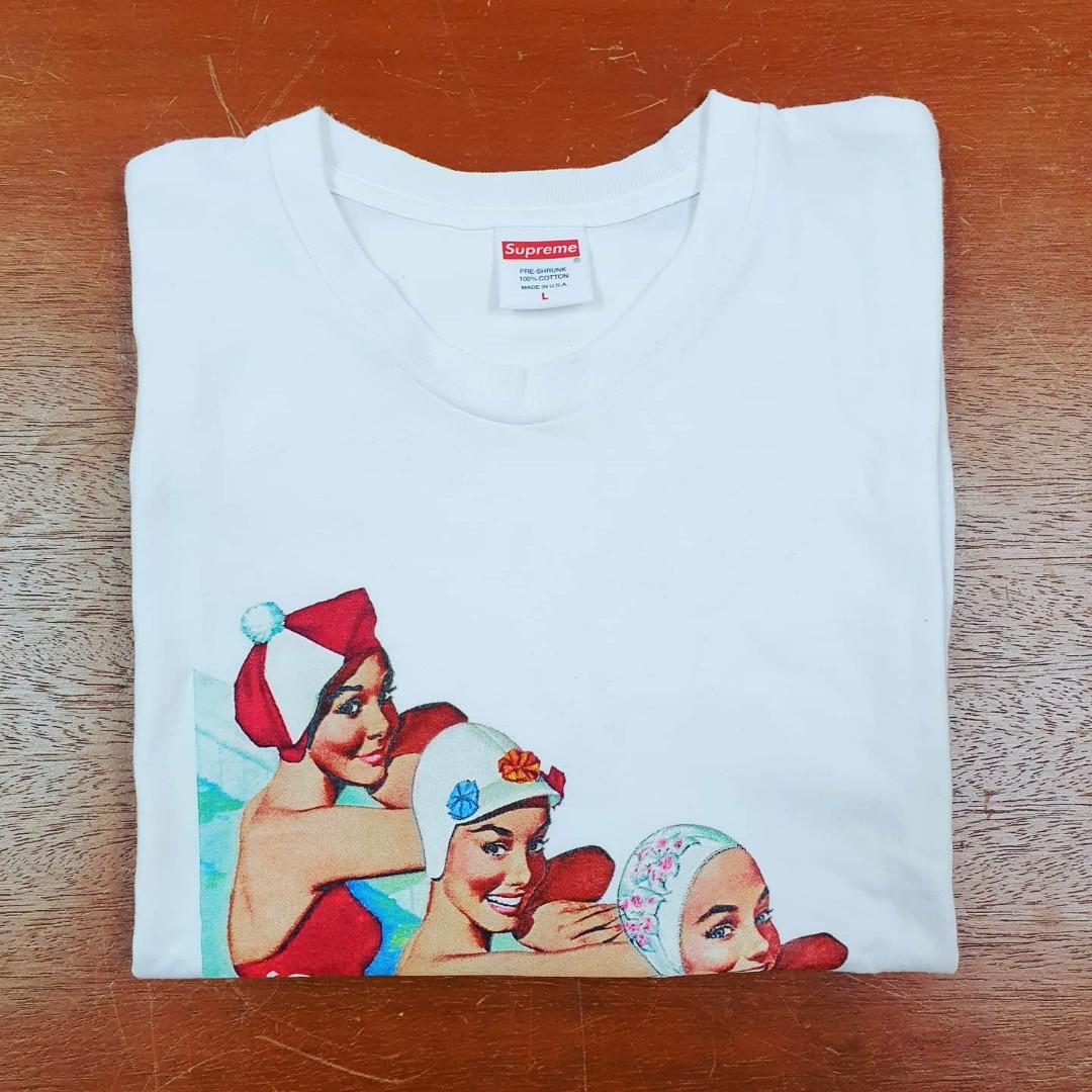 Supreme swimmers outlet tee white