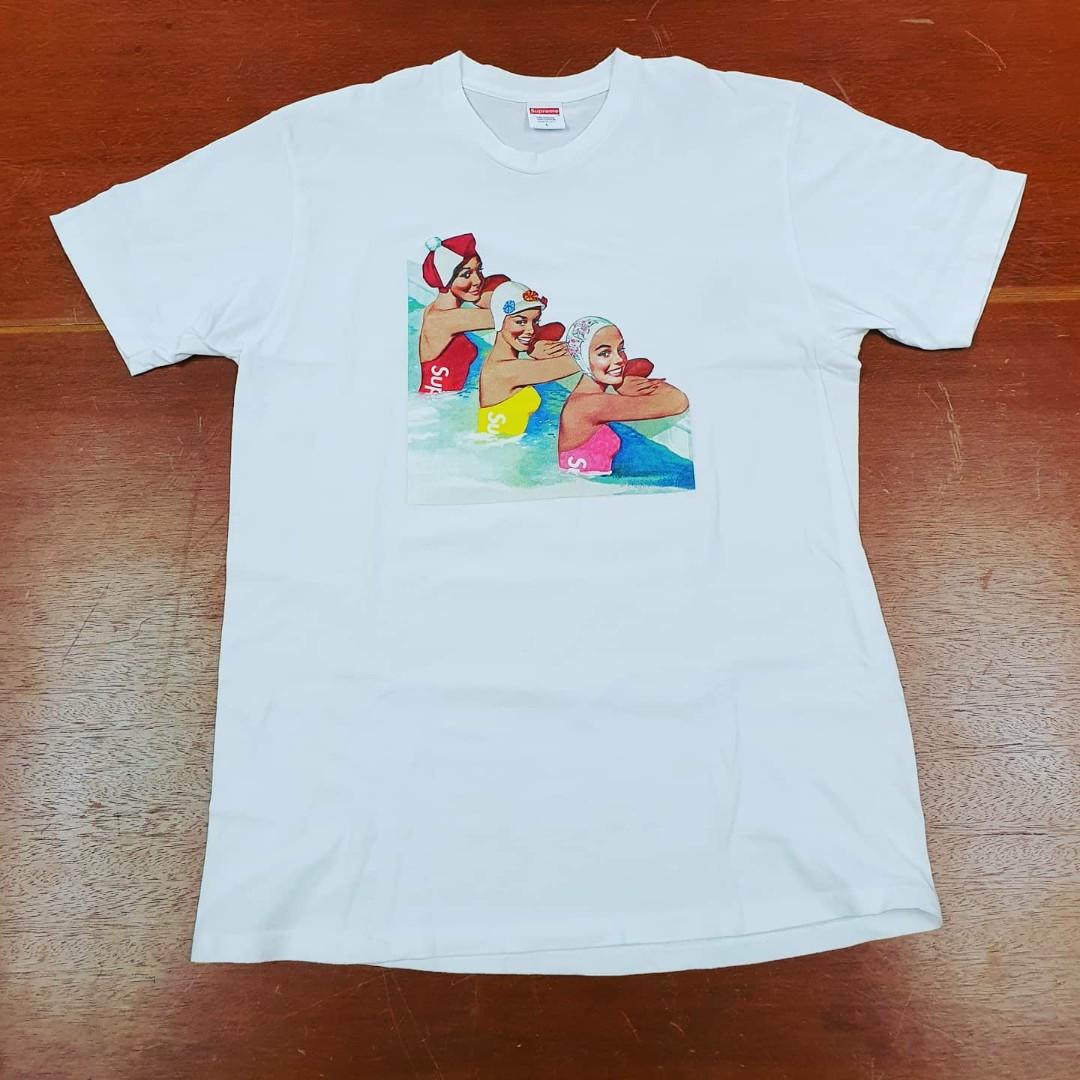Supreme Swimmers SS18 Tee Men s Fashion Tops Sets Tshirts