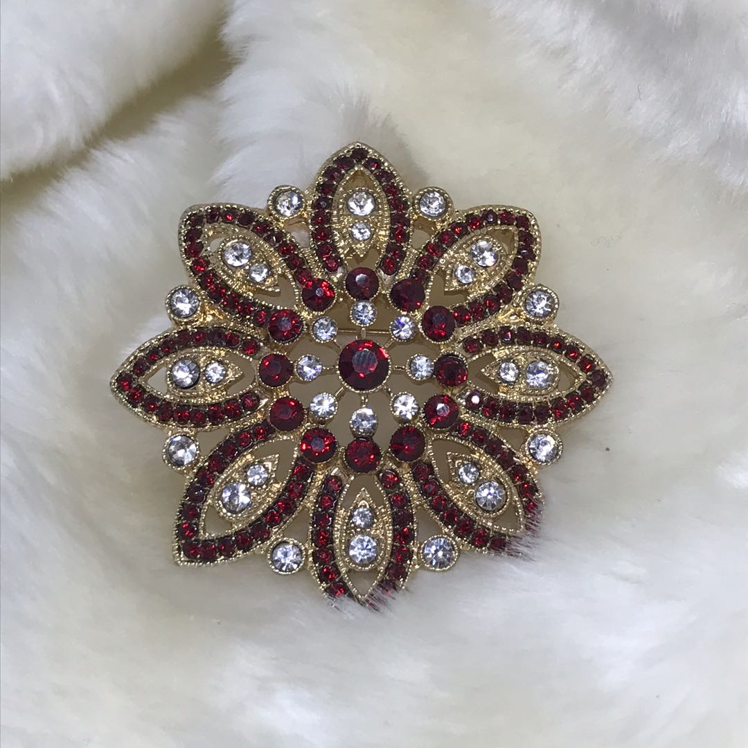 Vintage monet hotsell flower brooch