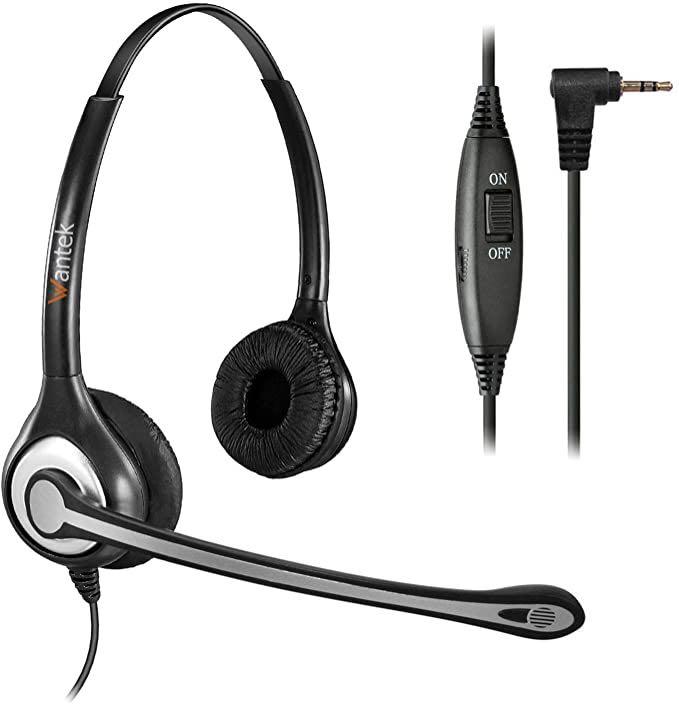 Telephone headset with 2.5 mm jack on sale