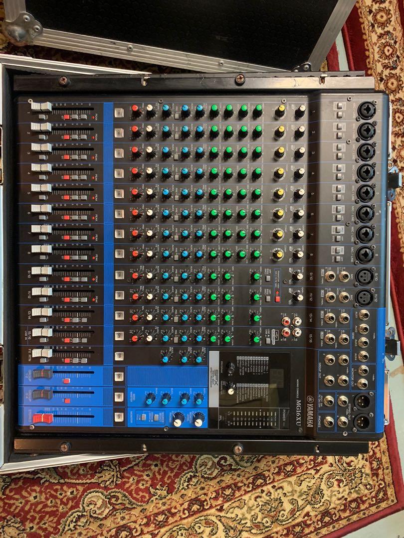 Yamaha MG16XU Audio Mixer With Flight Case, Audio, Portable Audio
