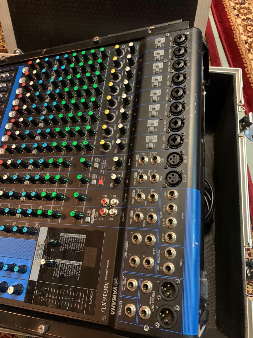 Yamaha MG16XU Audio Mixer With Flight Case, Audio, Portable Audio