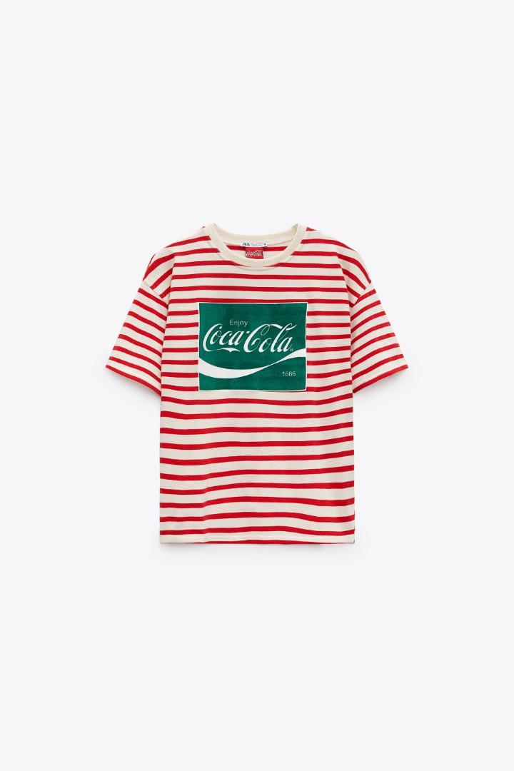 Zara Coca Cola ® striped t-shirt 