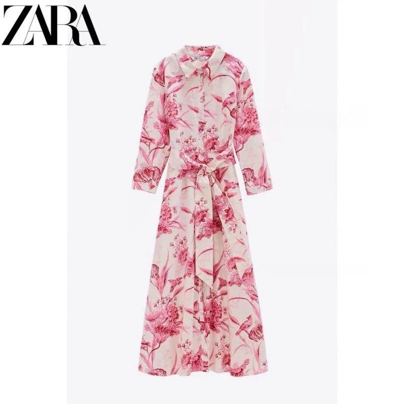zara pink floral shirt