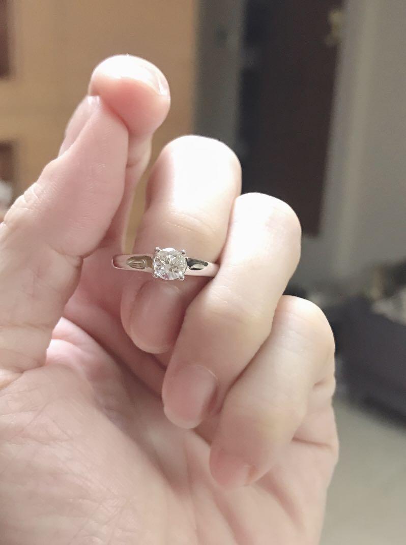 0.52ct 18K White Gold Diamond Ring from SK Jewellery Women s