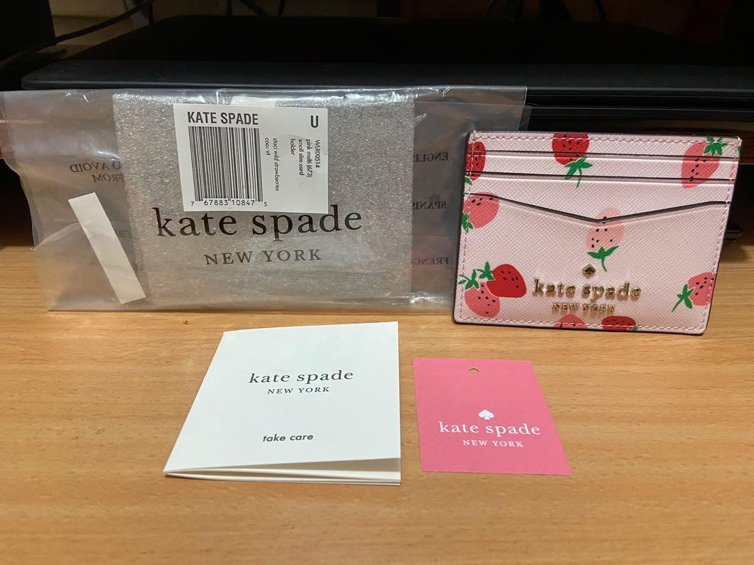 FREE MAILING 100% Authentic Kate Spade Strawberry Series Card Case, Luxury,  Bags & Wallets on Carousell