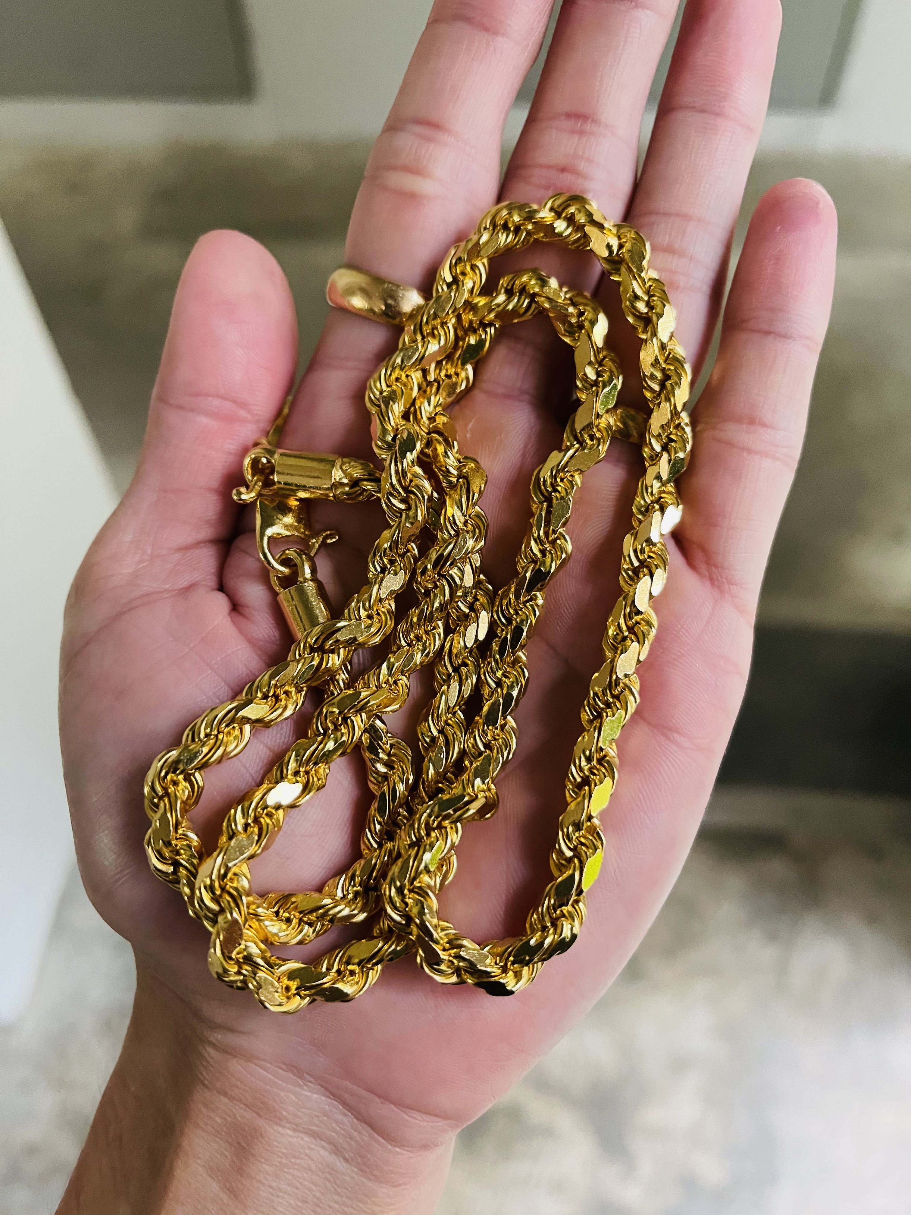 200gm solid 916 gold chain