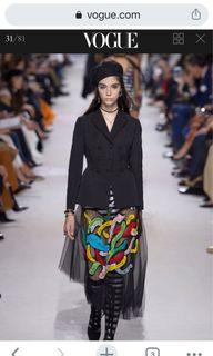 黑色纱裙 Dior 2018 RTW Collection Look 32 Skirt
