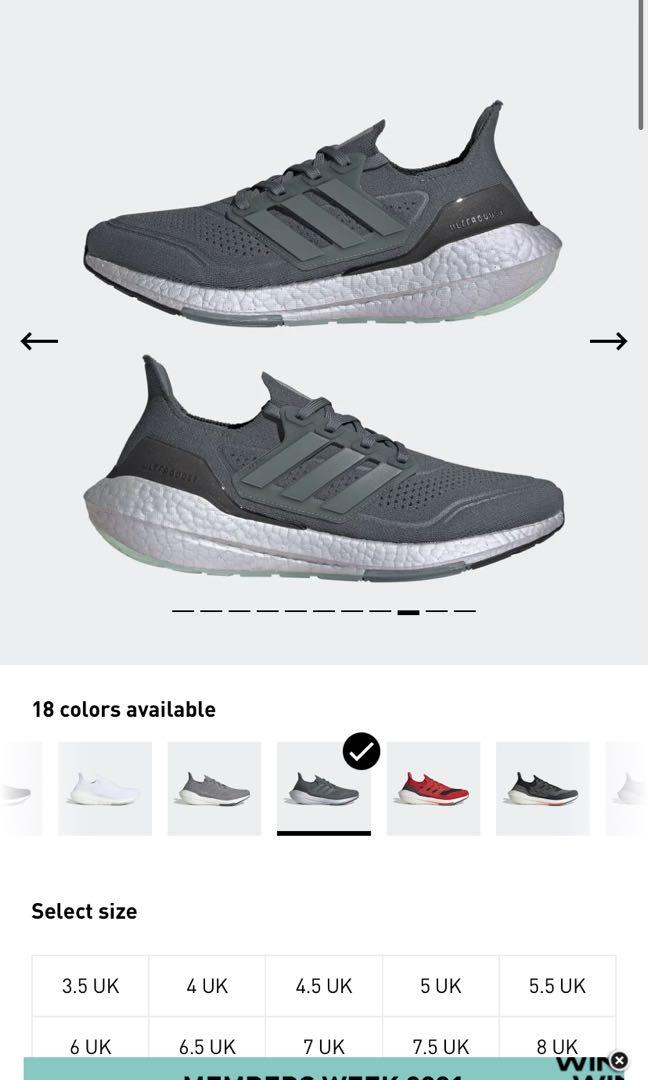 Adidas ultra boost clearance 9.5 uk chart