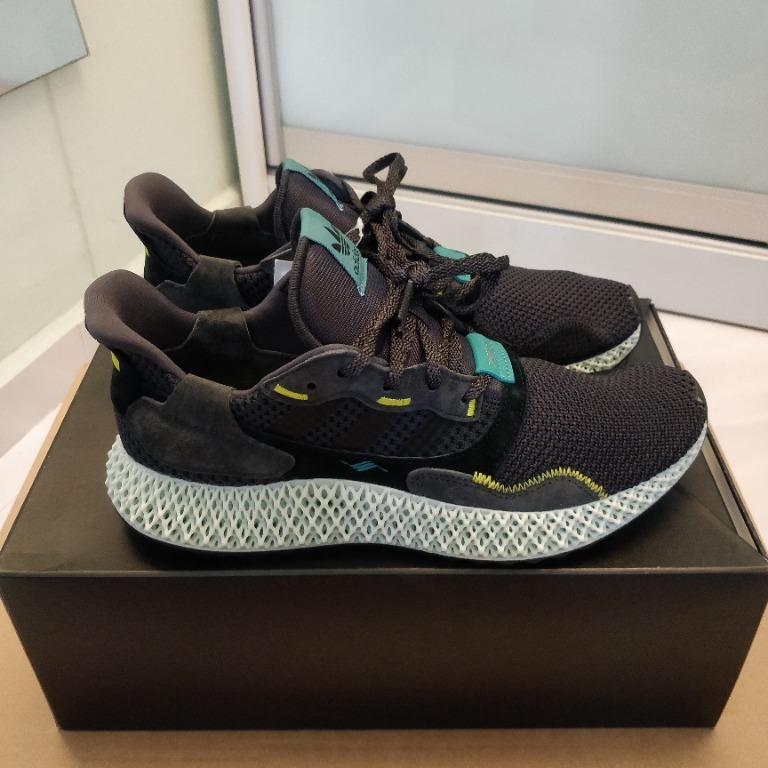 Adidas zx 4000 4d carbon & semi-solar yellow top
