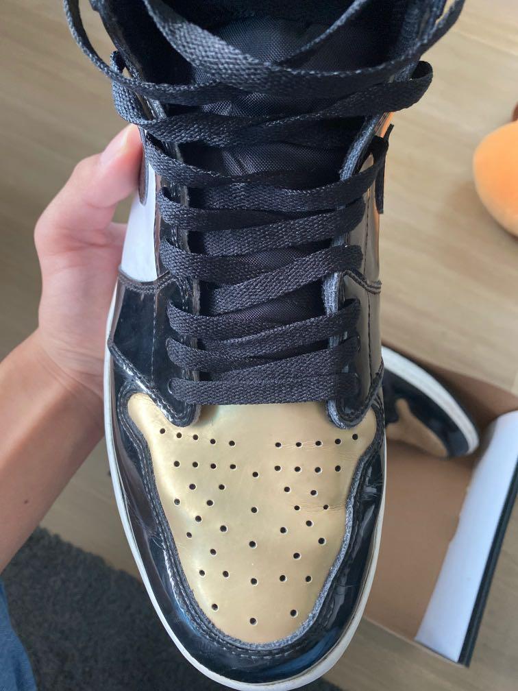 Air jordan 1 nrg gold toe on sale