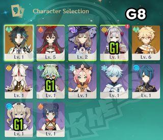 [ASIA]Genshin Impact Starter Account (code: G8/Xiao)[AR7]