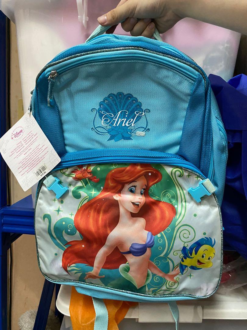 Authentic Disney Store Ariel Blue Backpack Babies Kids Babies Kids Fashion on Carousell