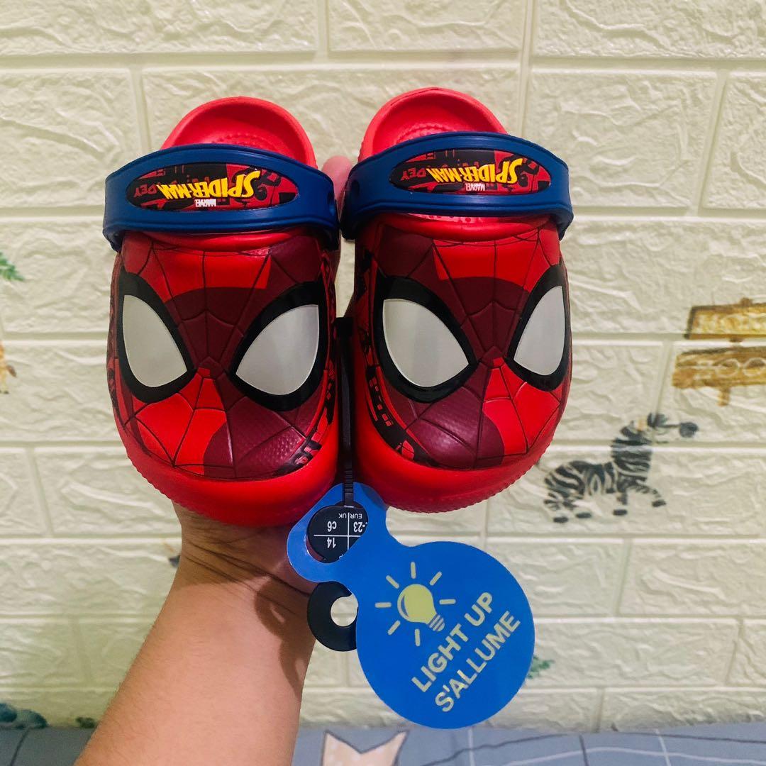 Spiderman crocs light up on sale