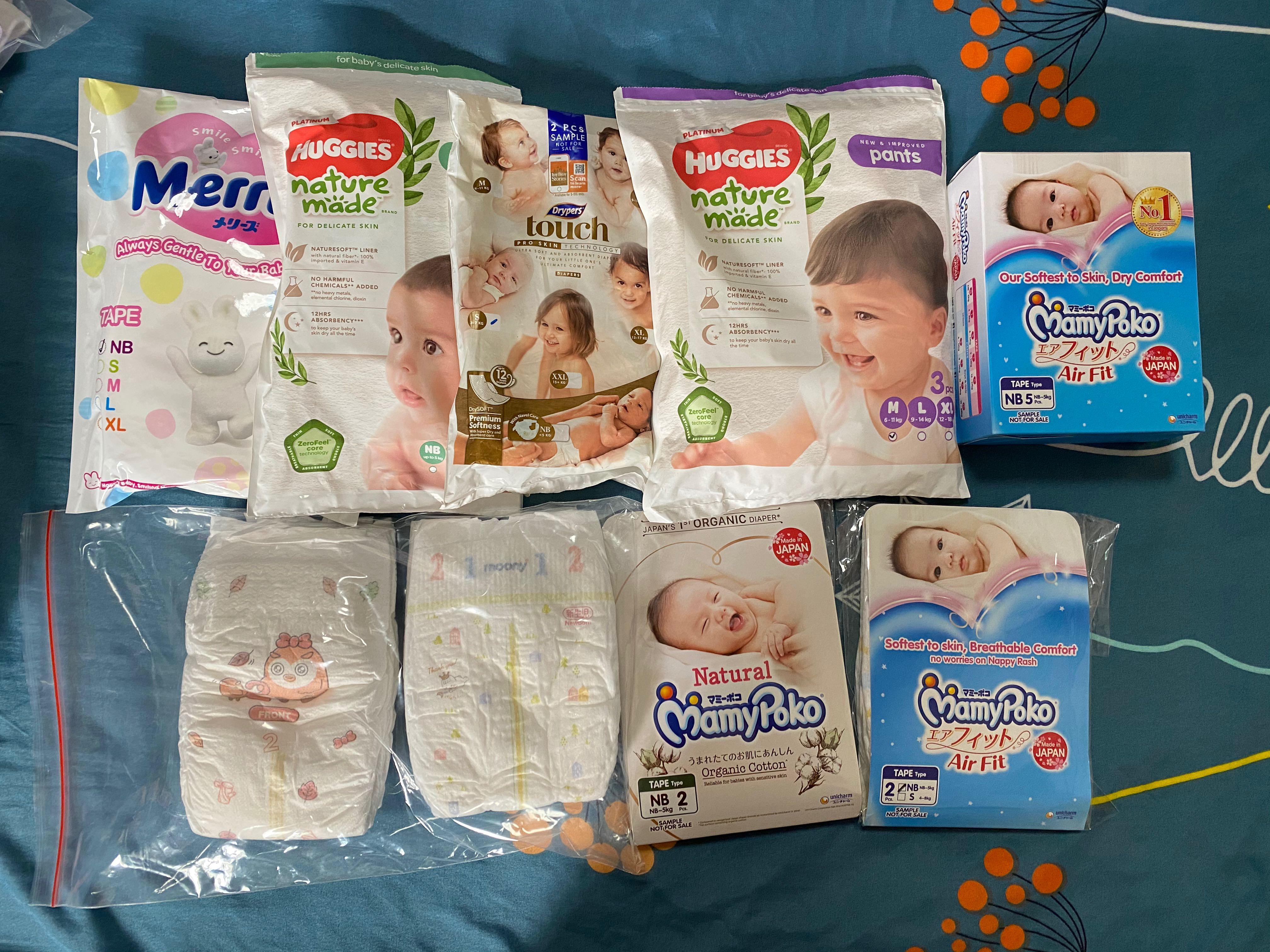 Diaper samples sales