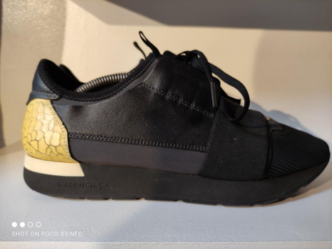 balenciaga race runners mens silver