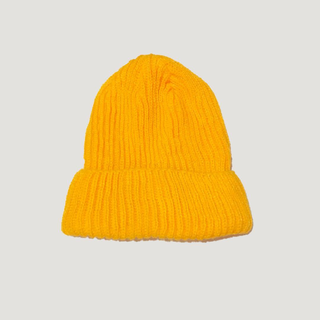 Beanie Hat/ Topi Rajut Kuning/ Yellow 
