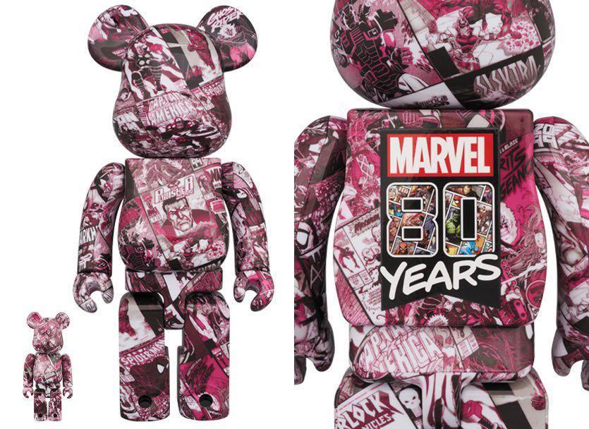 Bearbrick Marvel 80th 100 + 400 
