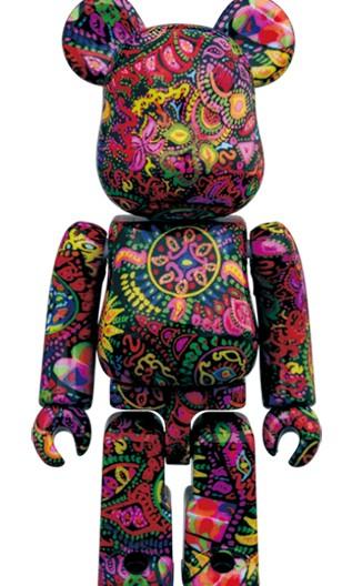 Bearbrick Psychedelic Paisley 100％u0026400％-