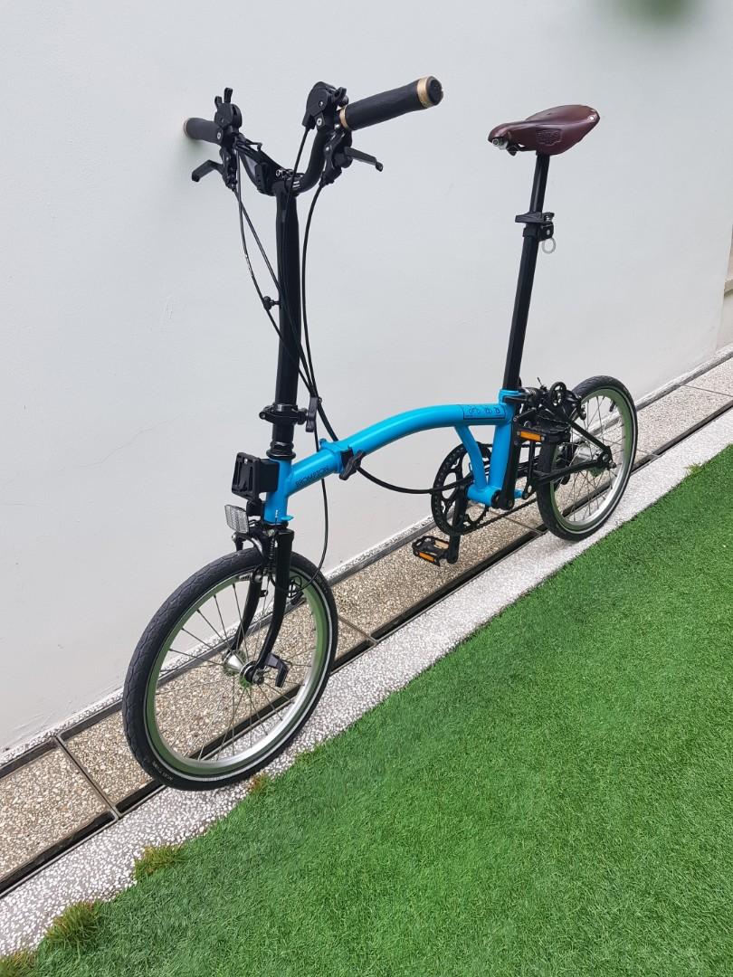 Brompton Black Edition H6L Lagoon Blue